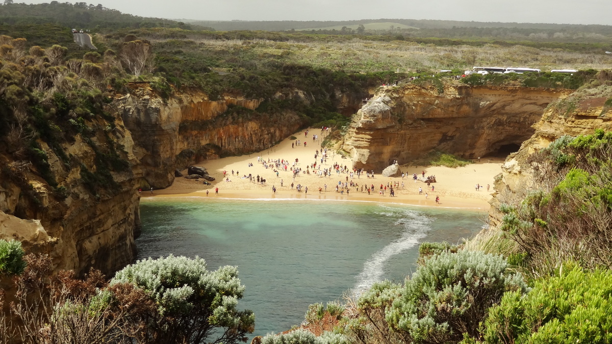 28 Dec 2013<br>Que de touristes!<br>The Twelve Apostles, Great Ocean Road, VIC, Australie.