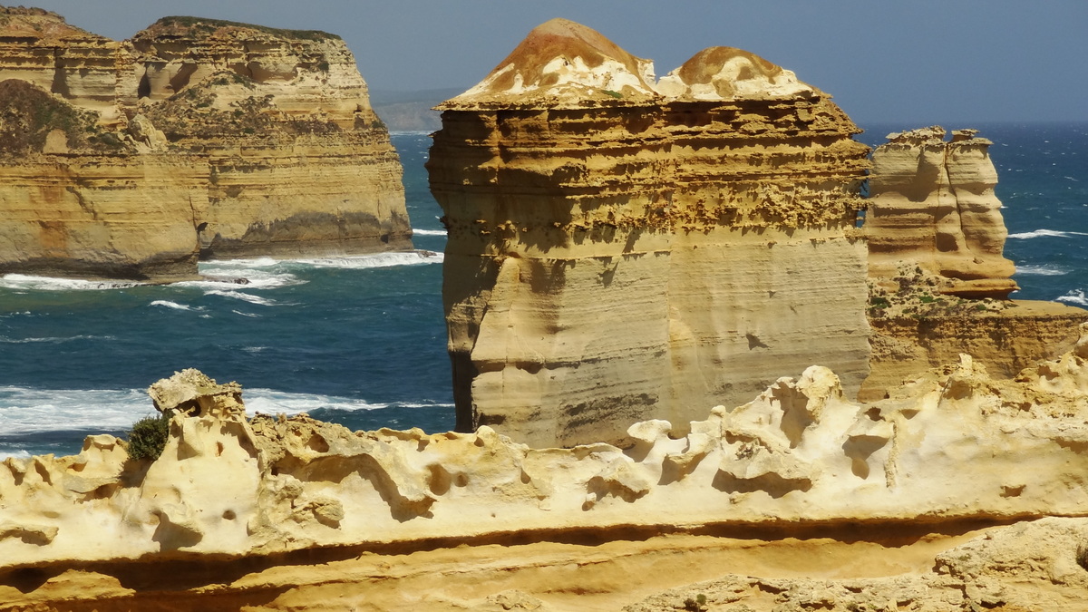 28 Dec 2013<br>Formations rocheuses.<br>The Twelve Apostles, Great Ocean Road, VIC, Australie.