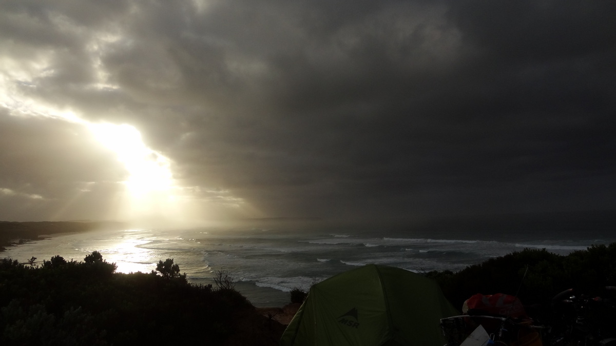 03 Jan 2014<br>Lever de soleil.<br>Kingston, SA, Australie.