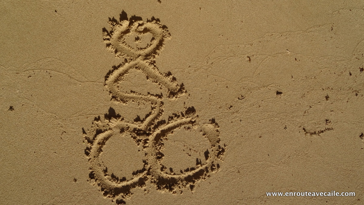13 Apr 2014<br>Vélo sur sable.<br>Ningaloo NP, Western Australia.