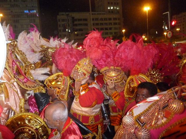 23 Feb 2009<br>Carnival in Rio. The costumes of the samba schools. There are so many colors! <br> Rio de Janeiro, Brazil