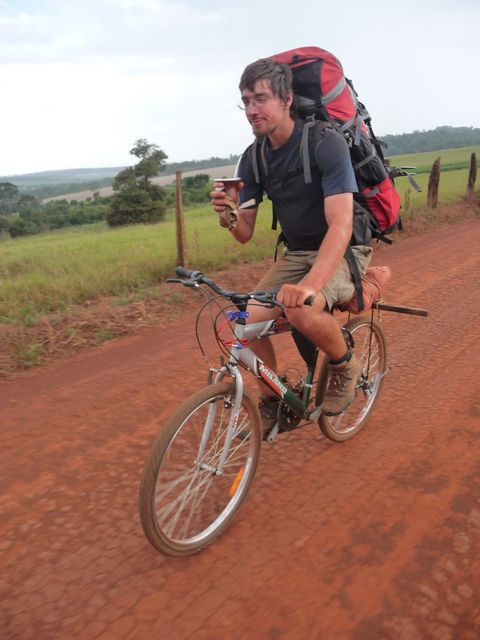 My buddy Frank resigned gradually bike. Fan for life tereré he never misses an opportunity to take a mate. <br> My buddy Frank really IS the bottom of mate. Let&#39;s have a mate &quot;Become the leitmotif of the trip, Especially at stressful time, There&#39;s nothing better! <br> Kressburgo, Paraguay