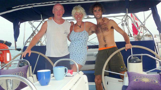30 Mar 2010<br>MaLe team Jsea : John, sher et moi.Jsea, Pacifique entre Panama - Galapagos